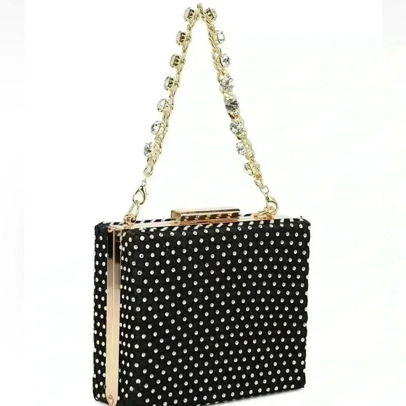 NWT Fashion Evening Clutch Rhinestones - Picture 3 of 7